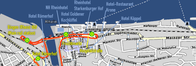 Hotel map